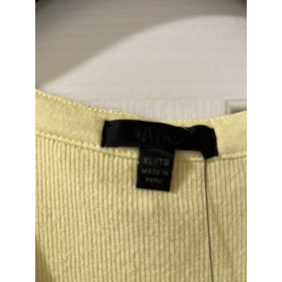 ATM Anthony Thomas Melillo womens Short Sleeve Bodysuit sz XL Yellow Henley $225 - Picture 11 of 13